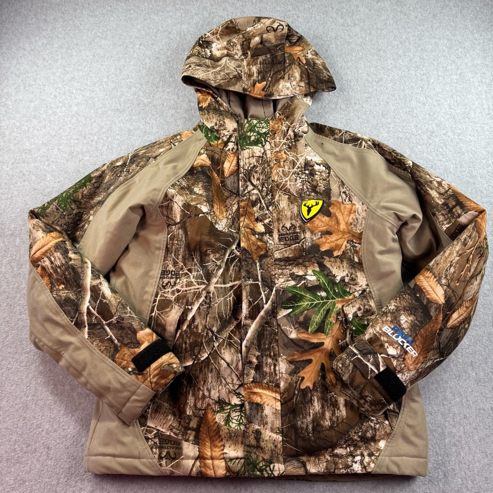 Shield Youth Drencher Jacket-RT Edge‎ Size Medium Camo Hunting Outdoors Realtree